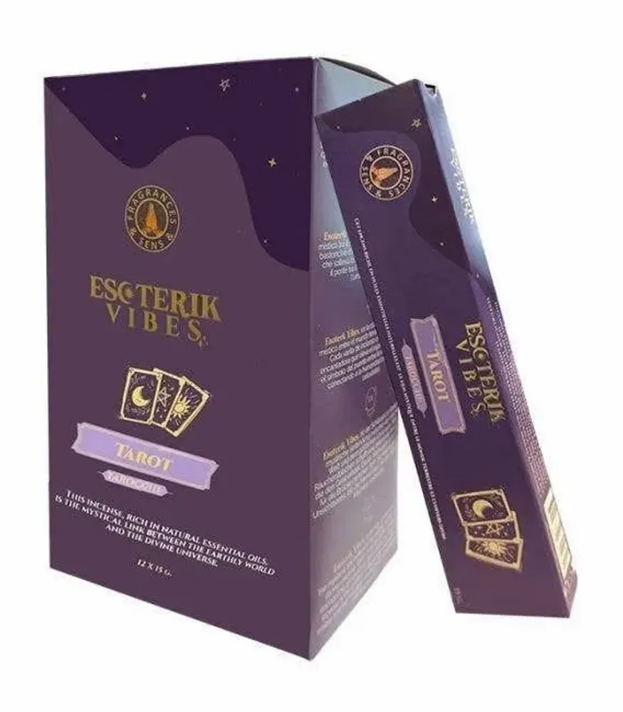 Home fragrances - Incense Fragrances & Senses Esoterik Vibes Tarot Masala - Box of 12 Packs (15g) - ARABESK