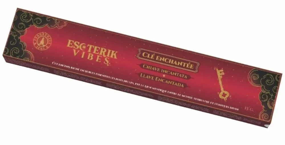 Home fragrances - Incense Fragrances & Senses Esoterik Vibes Enchanted Key Masala - Box of 12 Packs (15g) - ARABESK