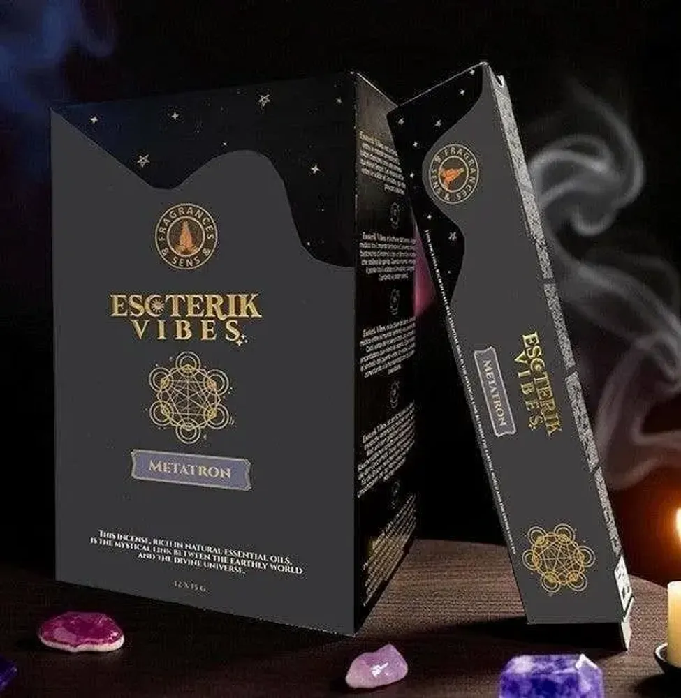 Home fragrances - Incense Fragrances & Senses Esoterik Vibes Metatron Masala - Box of 12 packs (15g) - ARABESK