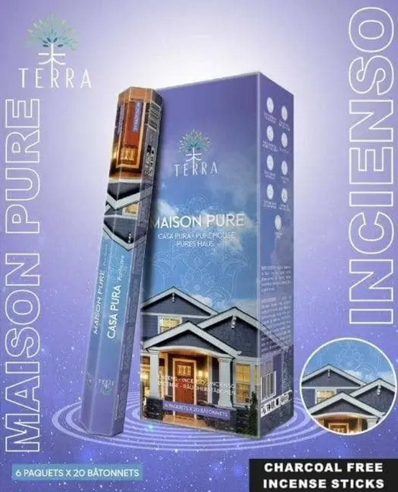 Home fragrances - Terra Charcoal Free Incense Hexa - Maison Pure 30g - ARABESK