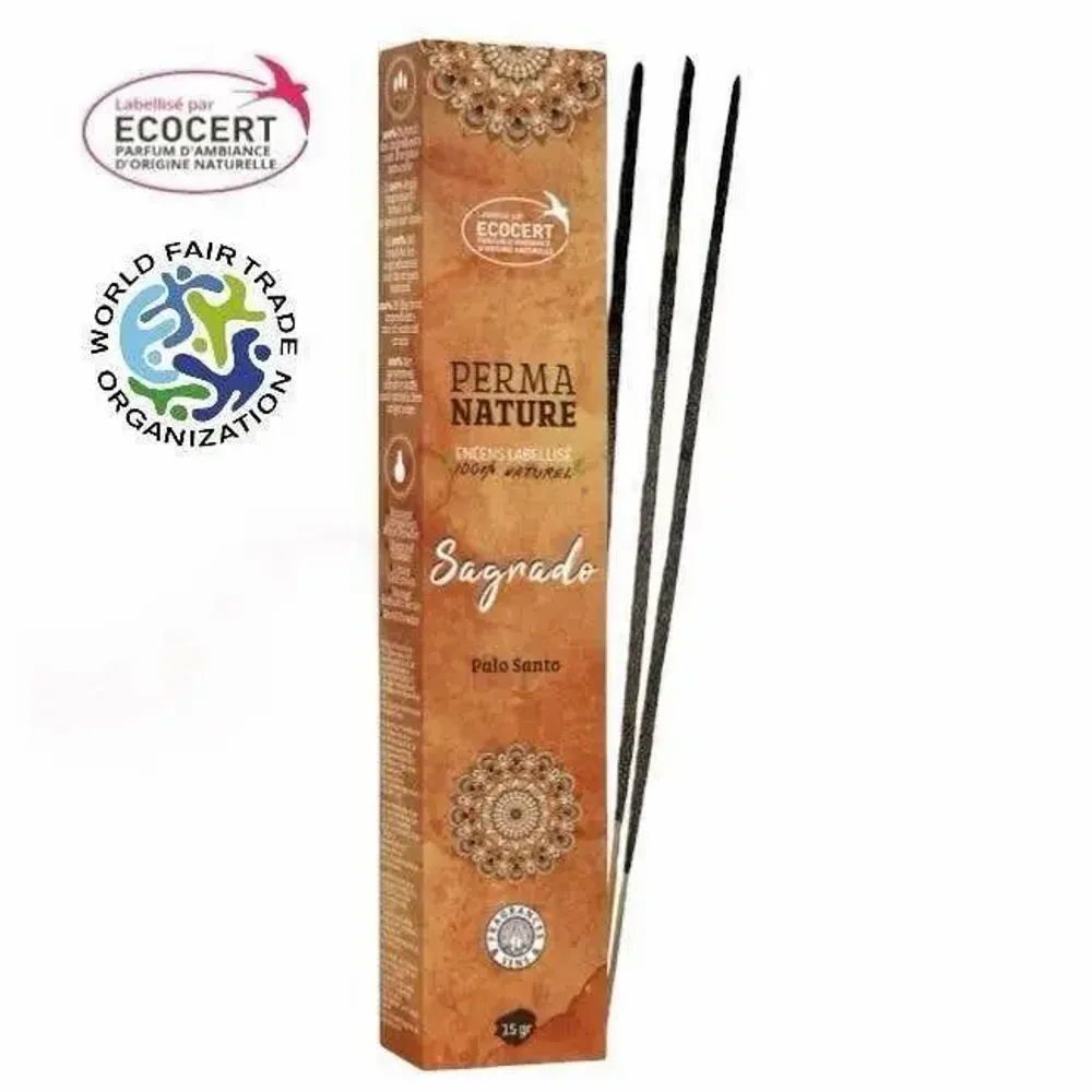 Home fragrances - Perma Nature Sagrado Palo Santo Ecocert-Fair Trade Labeled 15g - ARABESK