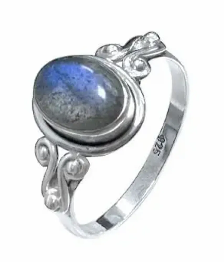 Home fragrances - 925 Silver Ring - Labradorite AA T56 - ARABESK
