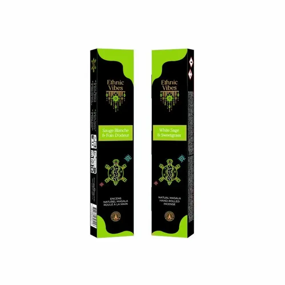 Home fragrances - Incense Fragrances & Sens Ethnic Vibes White Sage & Masala Sweetgrass 15g - ARABESK
