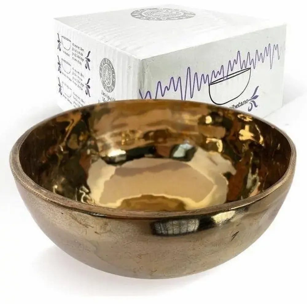 Parfums d'intérieur - Bol Chantant Tibétain Doré sans Maillet 14cm - ARABESK