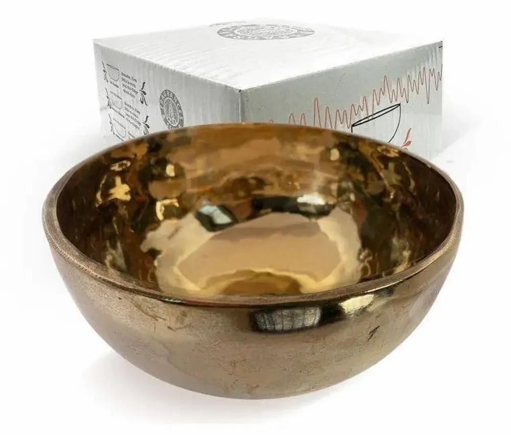 Home fragrances - Golden Tibetan Singing Bowl without Mallet 16cm - ARABESK