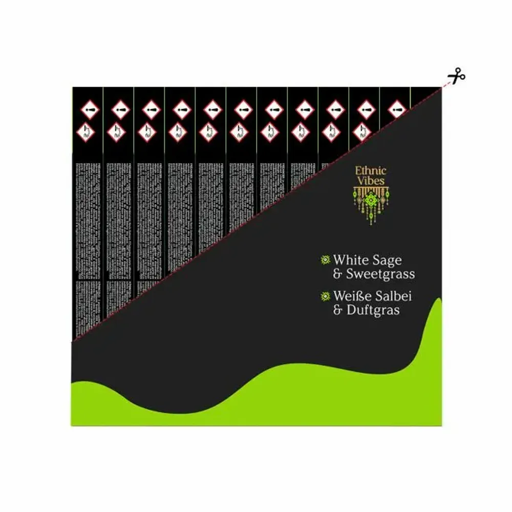 Parfums d'intérieur - Encens Fragrances & Sens Ethnic Vibes Sauge Blanche & Foin D’Odeur 15g - ARABESK