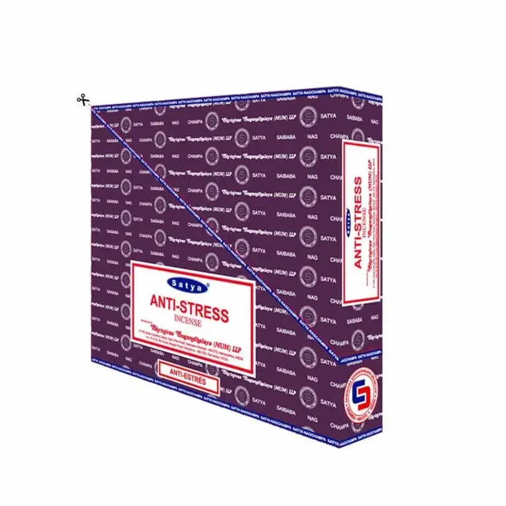Home fragrances - Satya Anti Stress Incense 15g - Box of 12 packs - ARABESK