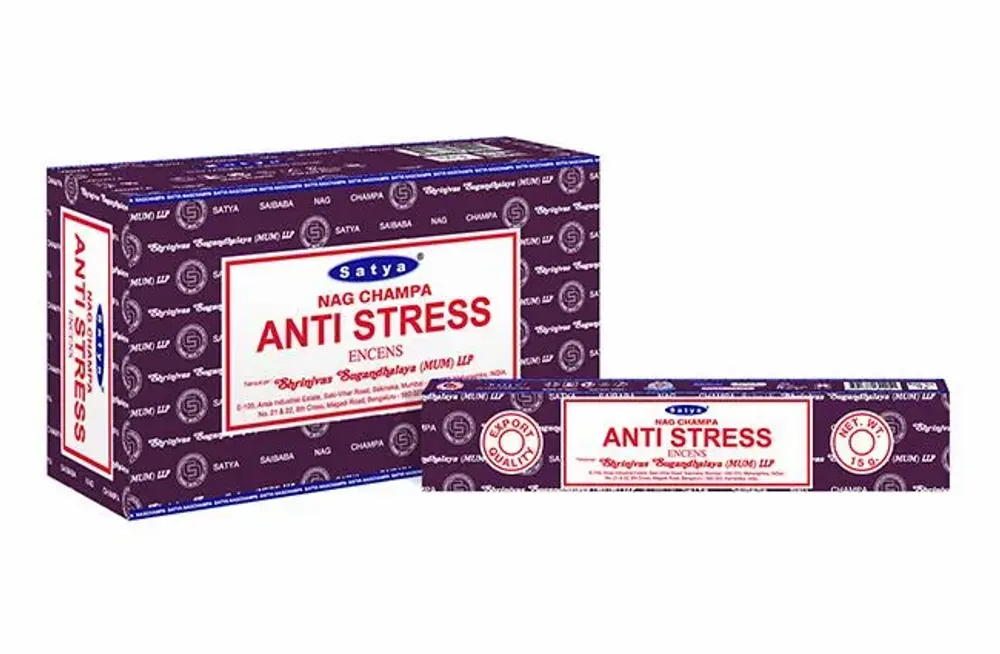 Home fragrances - Satya Anti Stress Incense 15g - Box of 12 packs - ARABESK