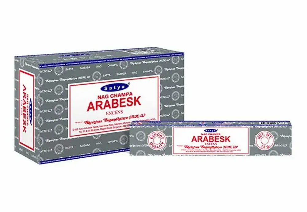 Parfums d'intérieur - Encens Satya Arabesk 15g - Boîte De 12 Paquets - ARABESK