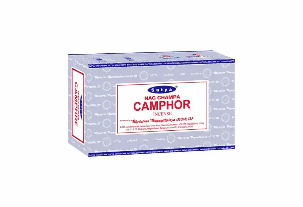 Home fragrances - Satya Camphor Incense 15g - Box of 12 Packs - ARABESK