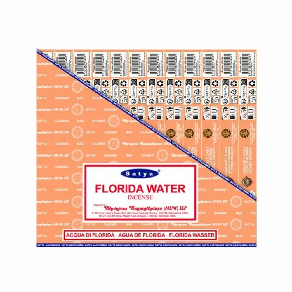 Home fragrances - Satya Florida Water Incense 15g - Box of 12 packs - ARABESK