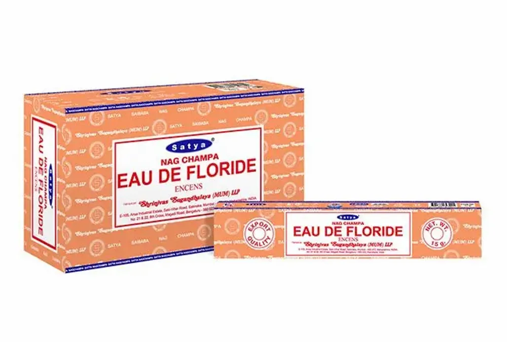 Home fragrances - Satya Florida Water Incense 15g - Box of 12 packs - ARABESK