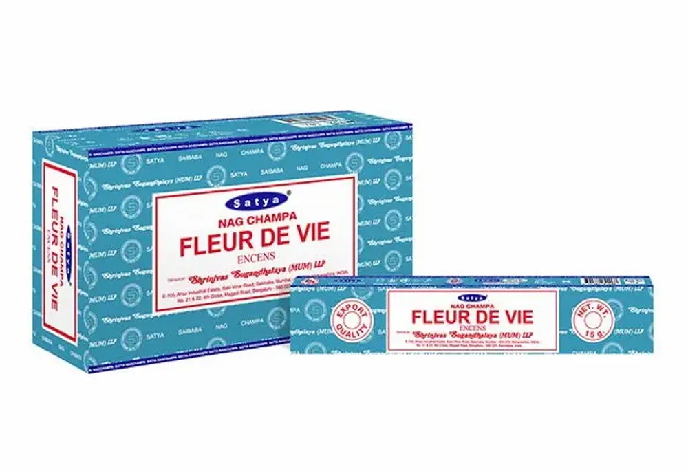 Parfums d'intérieur - Encens Satya Fleur De Vie 15g - Boîte De 12 Paquets - ARABESK