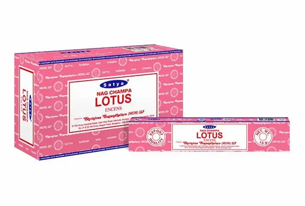 Home fragrances - Satya Lotus Incense 15g - Box of 12 packs - ARABESK