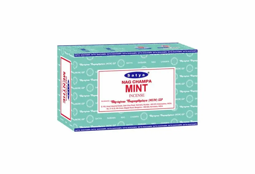 Parfums d'intérieur - Encens Satya Menthe 15g - Boîte De 12 Paquets - ARABESK