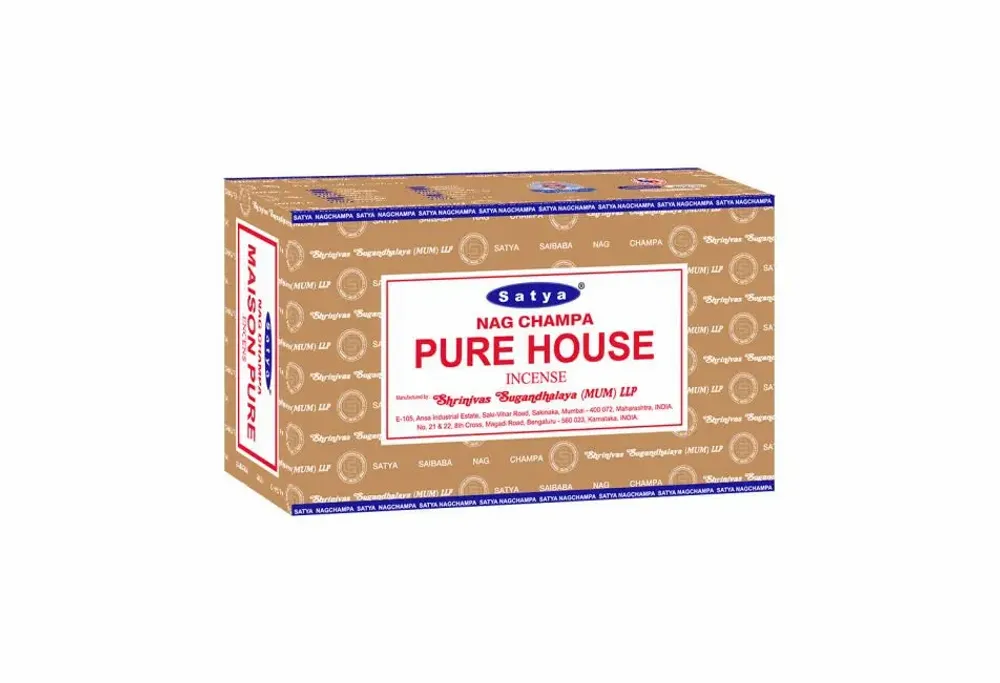 Parfums d'intérieur - Encens Satya Pure House 15g - Boîte De 12 Paquets - ARABESK