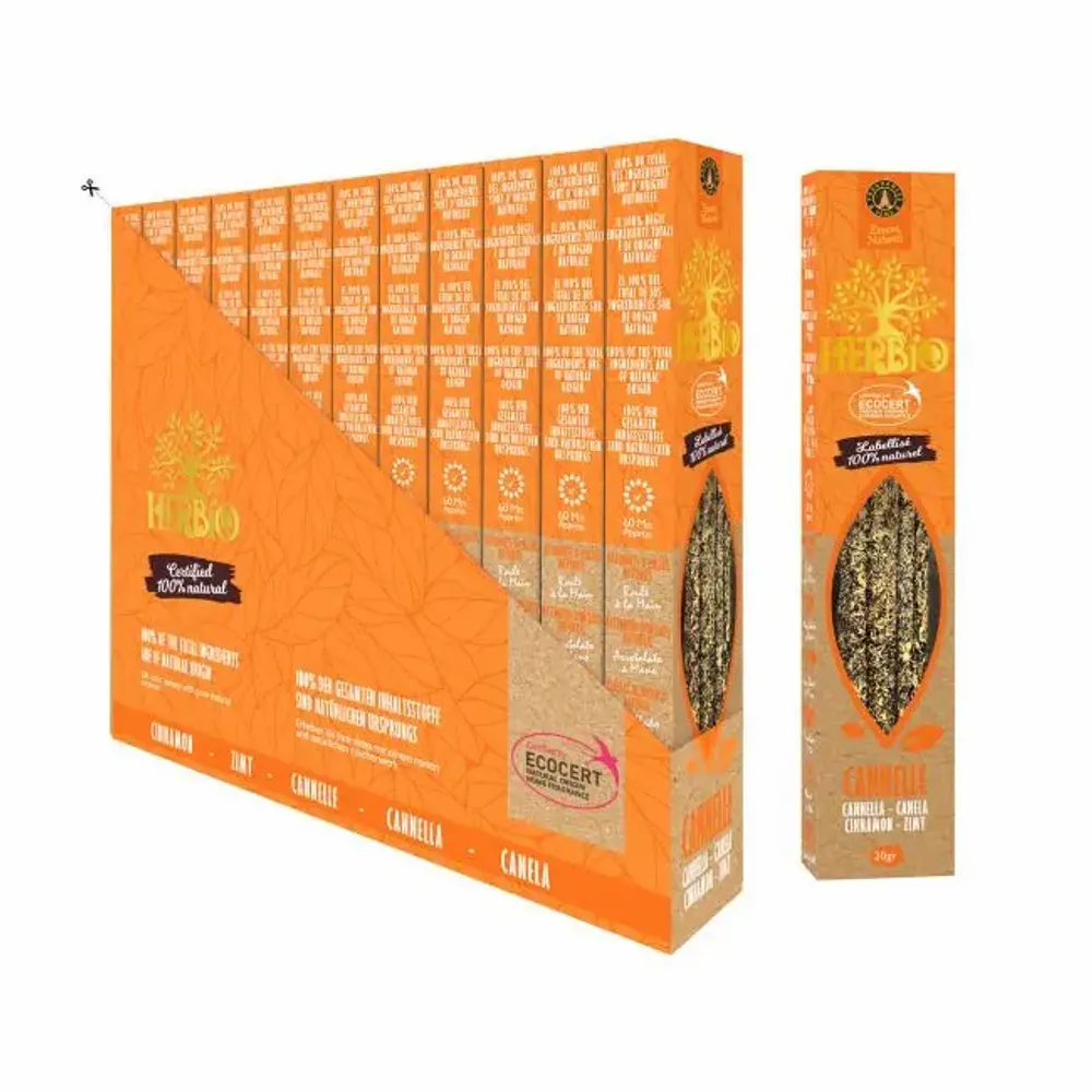 Parfums d'intérieur - Encens Smudge Ecocert Herbio Cannelle 20g - ARABESK