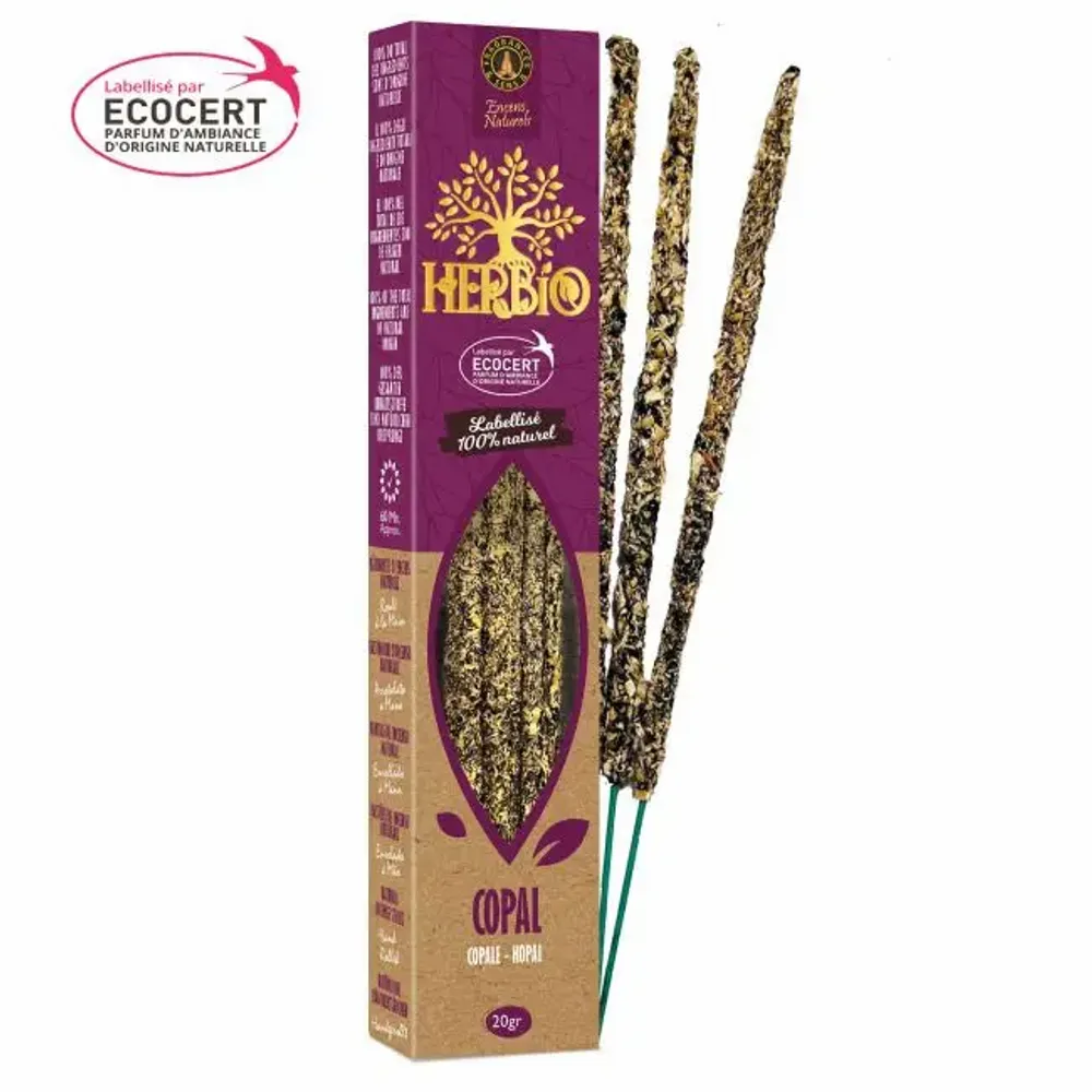 Home fragrances - Smudge Ecocert Herbio Copal Incense 20g - ARABESK