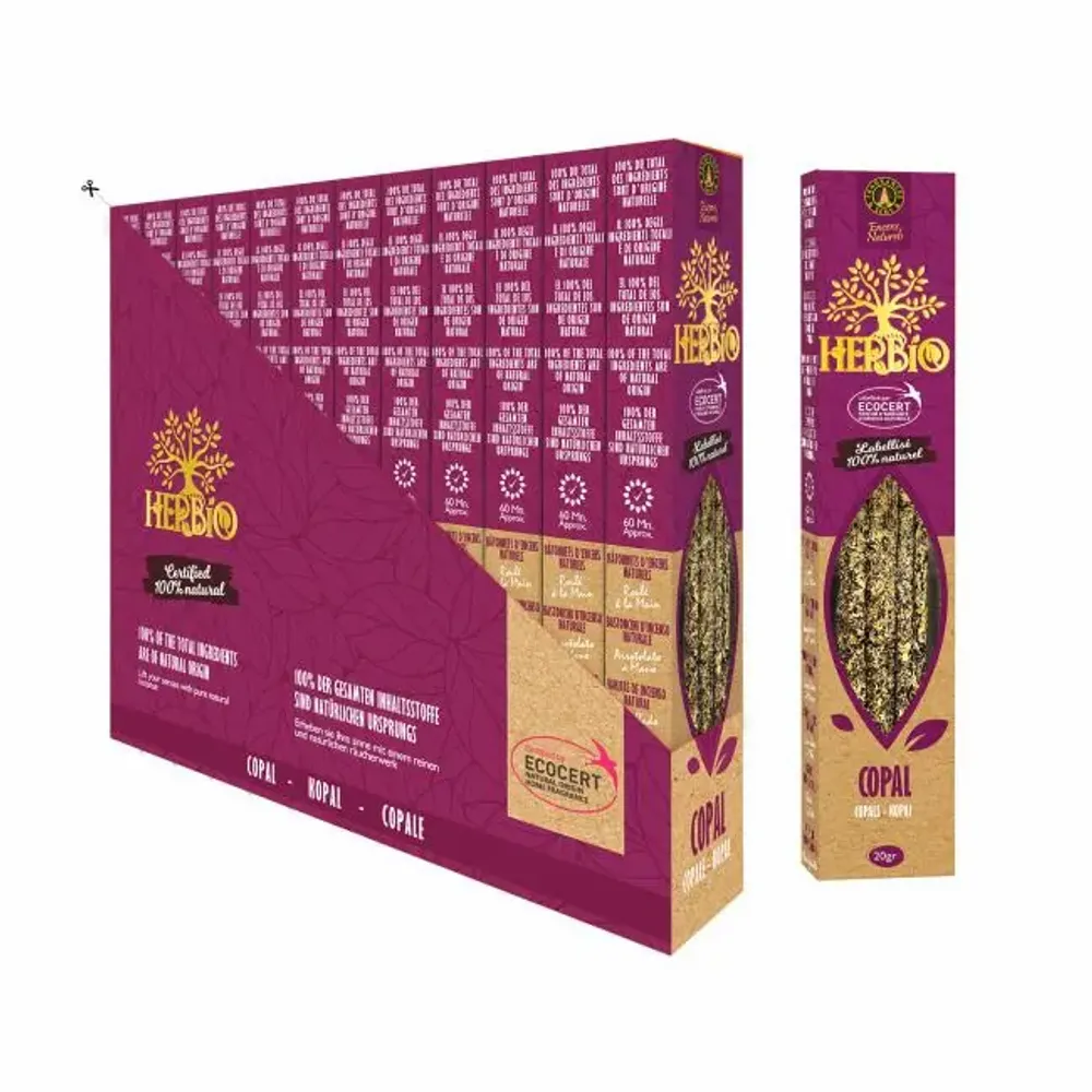 Home fragrances - Smudge Ecocert Herbio Copal Incense 20g - ARABESK