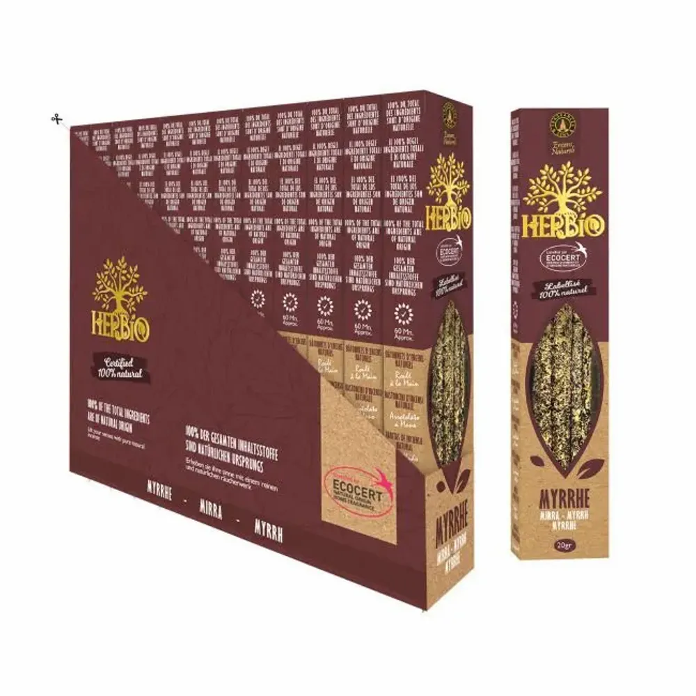 Parfums d'intérieur - Encens Smudge Ecocert Herbio Myrrhe 20g - ARABESK