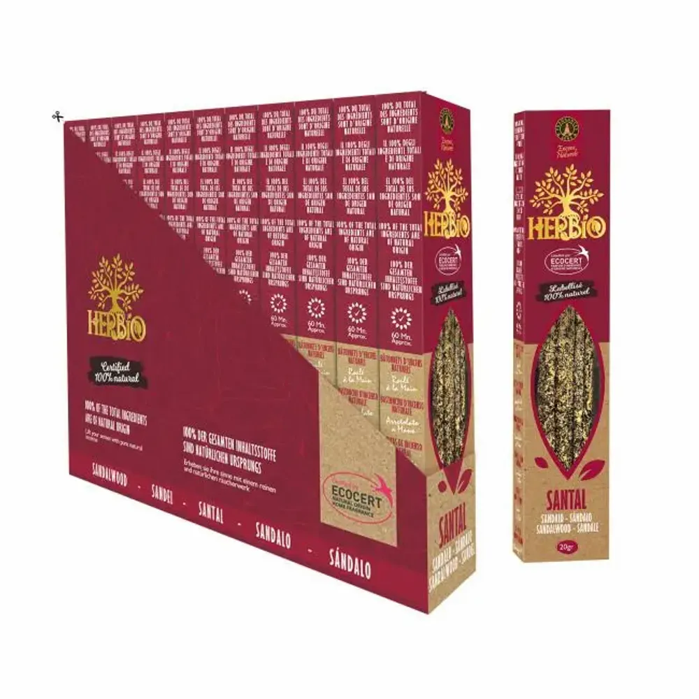 Parfums d'intérieur - Encens Smudge Ecocert Herbio Santal 20g - ARABESK