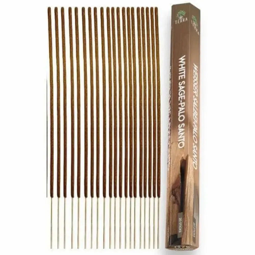 Parfums d'intérieur - Encens Terra Sans Charbon Hexa -Sauge Blanche Palo Santo 30g - ARABESK