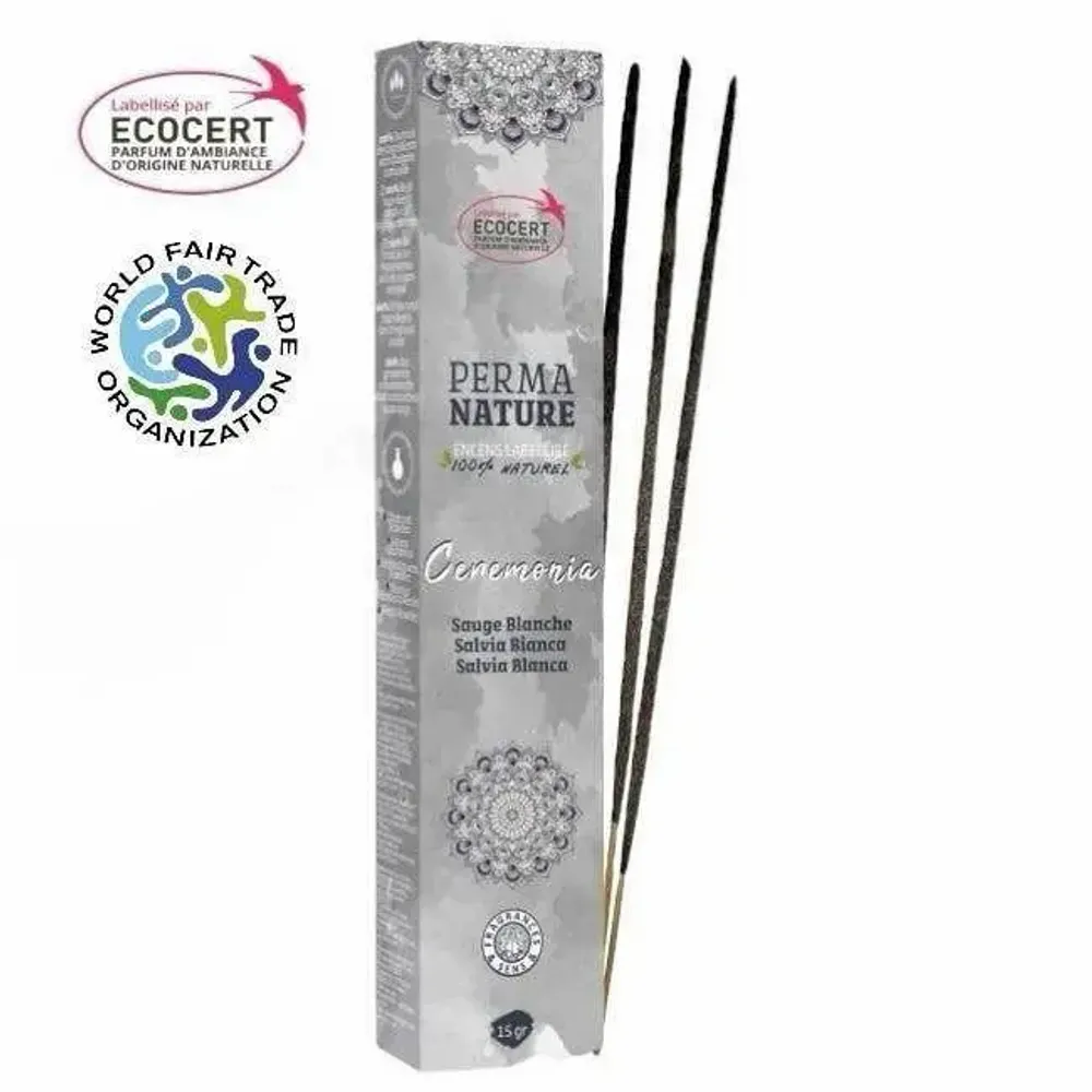 Home fragrances - Perma Nature Ceremonia White Sage Ecocert-Fair Trade Labeled 15g - ARABESK