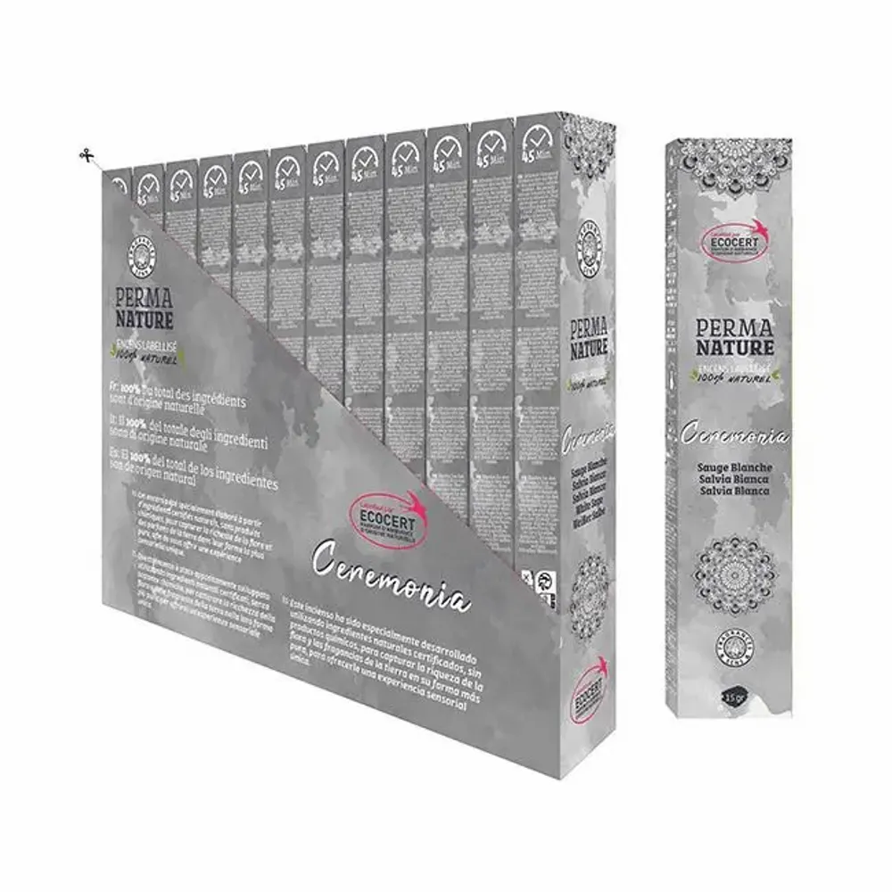 Home fragrances - Perma Nature Ceremonia White Sage Ecocert-Fair Trade Labeled 15g - ARABESK