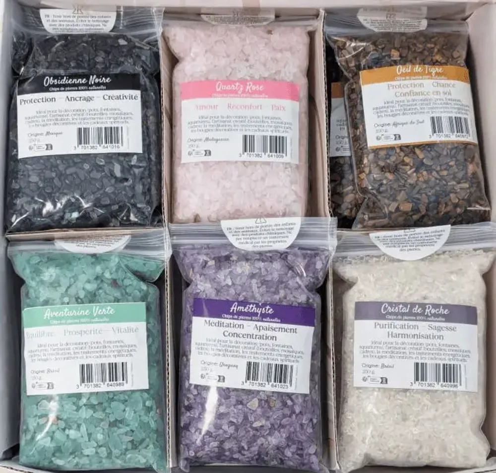 Home fragrances - Stone Chips Display 250g x 12 Bags - ARABESK