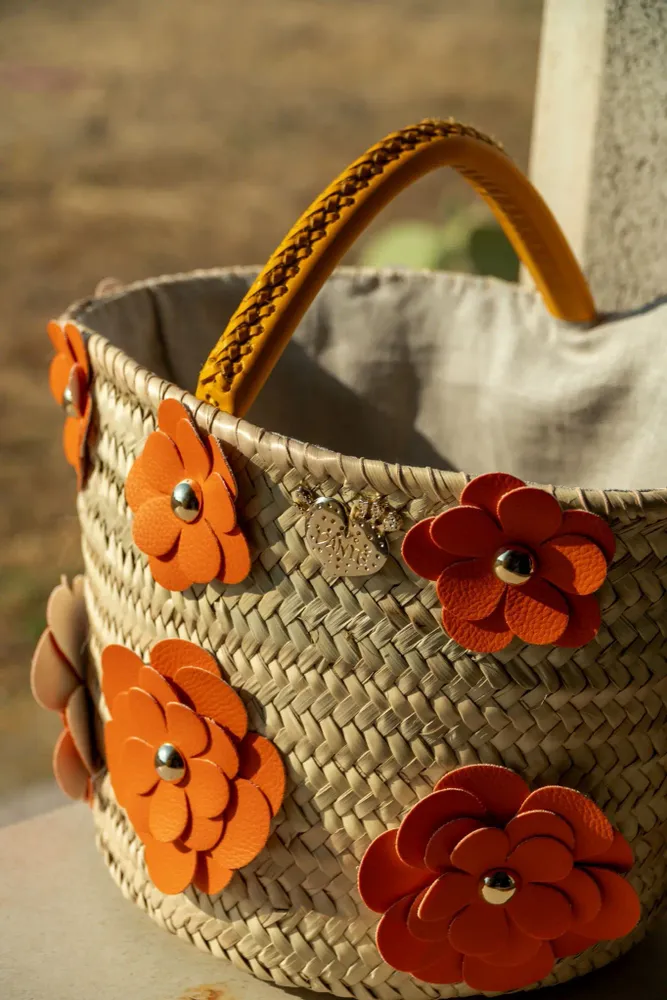 Bags and totes - Daisy Basket with Big Flowers - DANIÉ