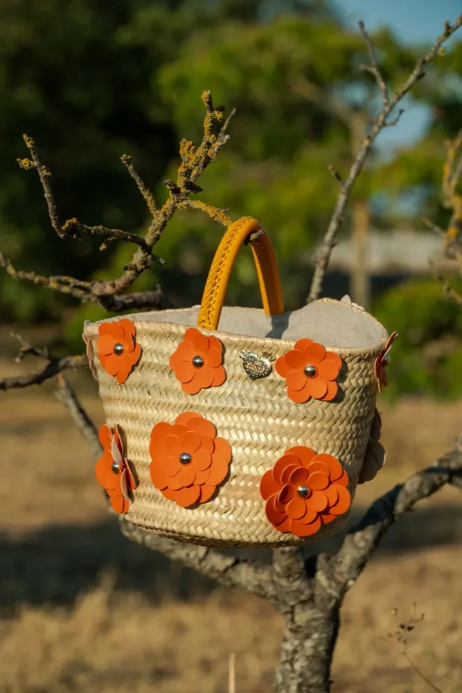 Bags and totes - Daisy Basket with Big Flowers - DANIÉ