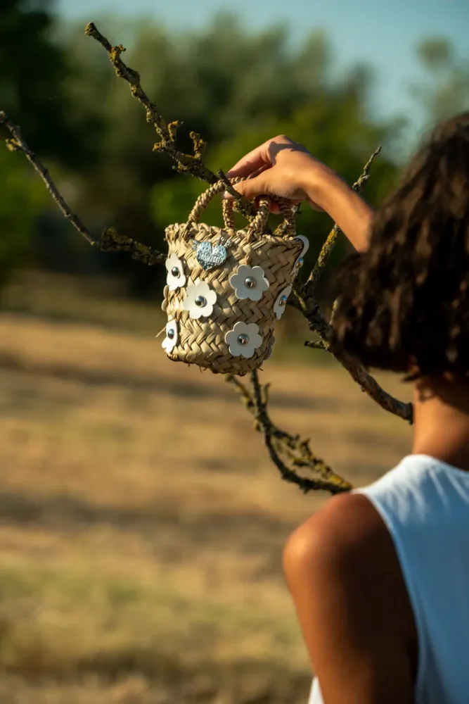 Bags and totes - Daisy mini bag with flowers - DANIÉ