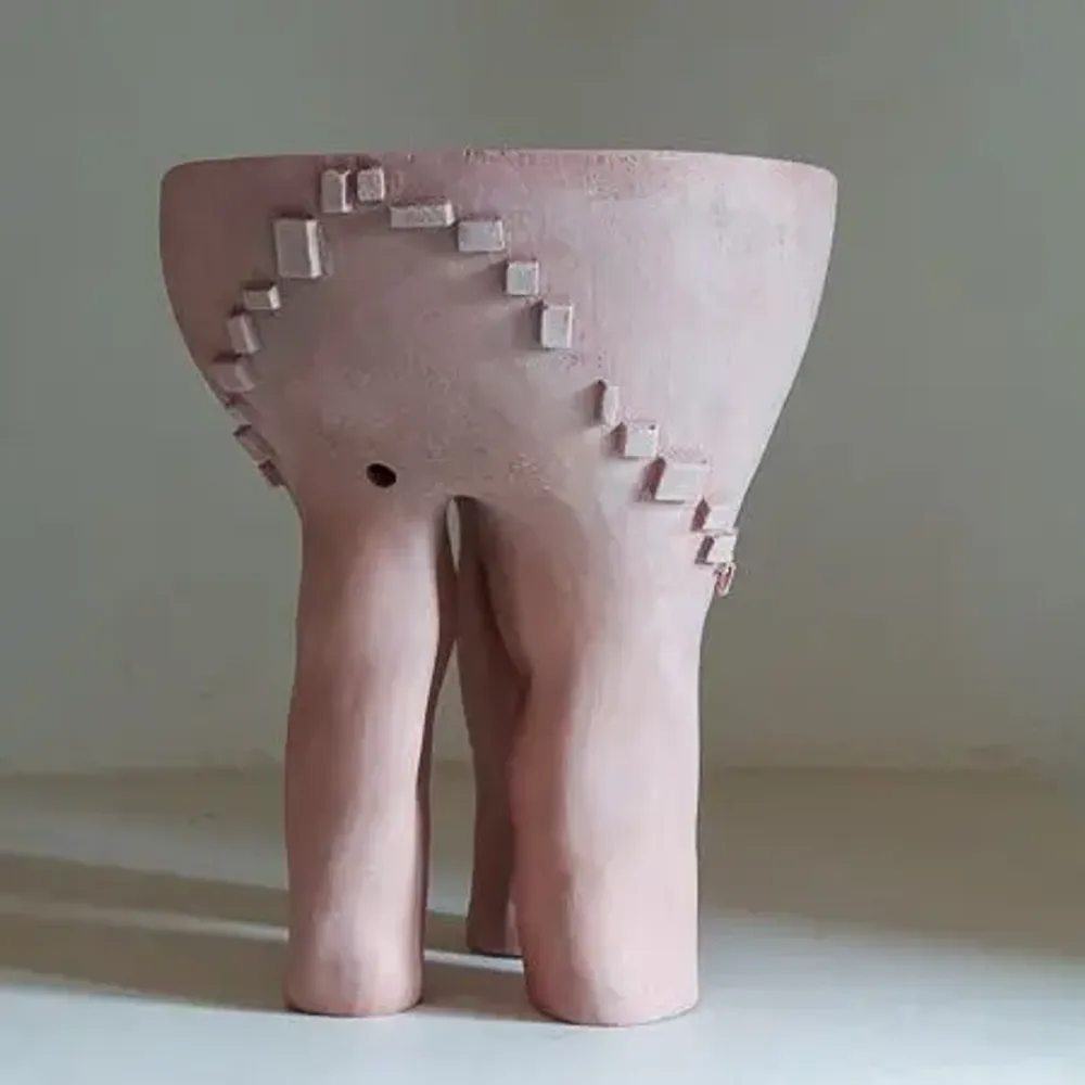 Other tables - Pink Terracotta side table - STUDIO WILD ORANGE