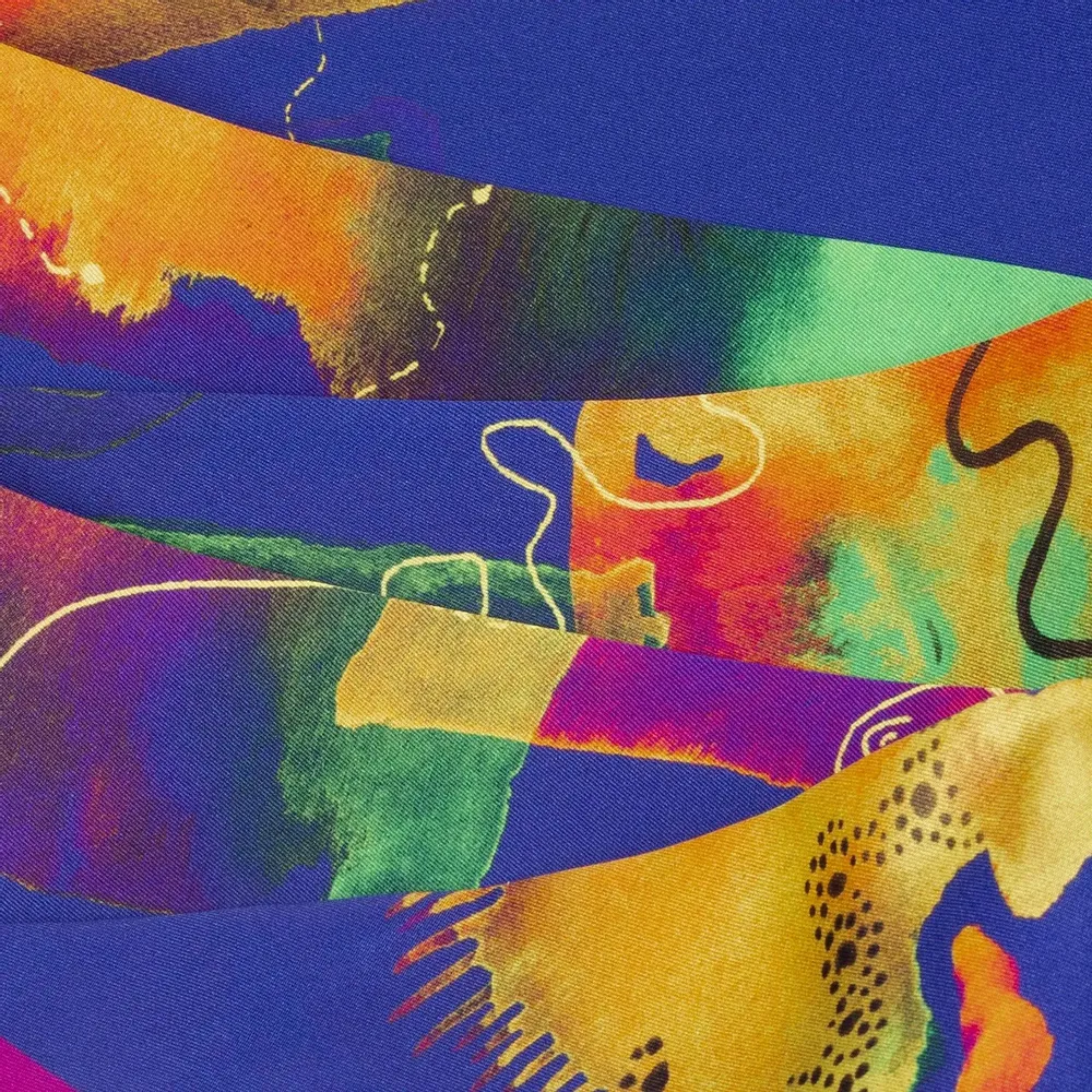 Accessoires cheveux - Jellyfish Jazz  Silk Twilly - ELCIELA