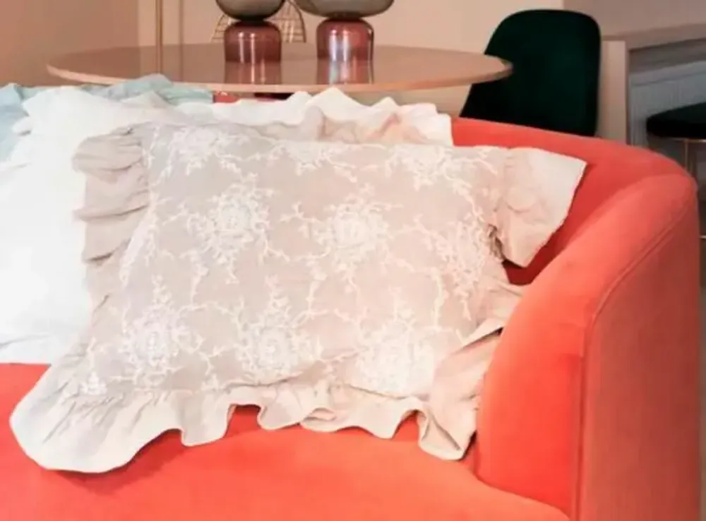 Fabric cushions - Linen and Corinzio pillow case - CHEZ MOI ITALIA