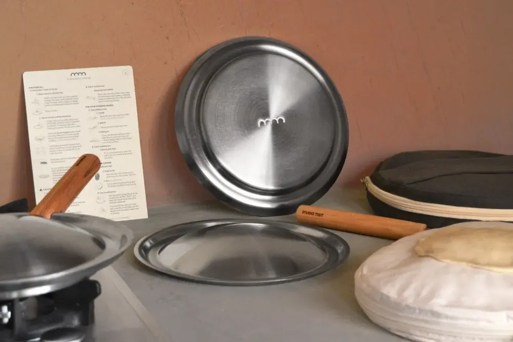 Frying pans - Mini Saj kit in stainless steel - STUDIO TUUT