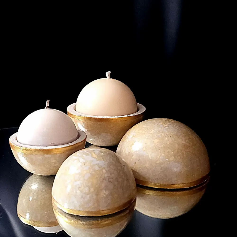 Cadeaux - Bougie Globe Bollywood — Safran Boisé - PONPON CURIOSITAS