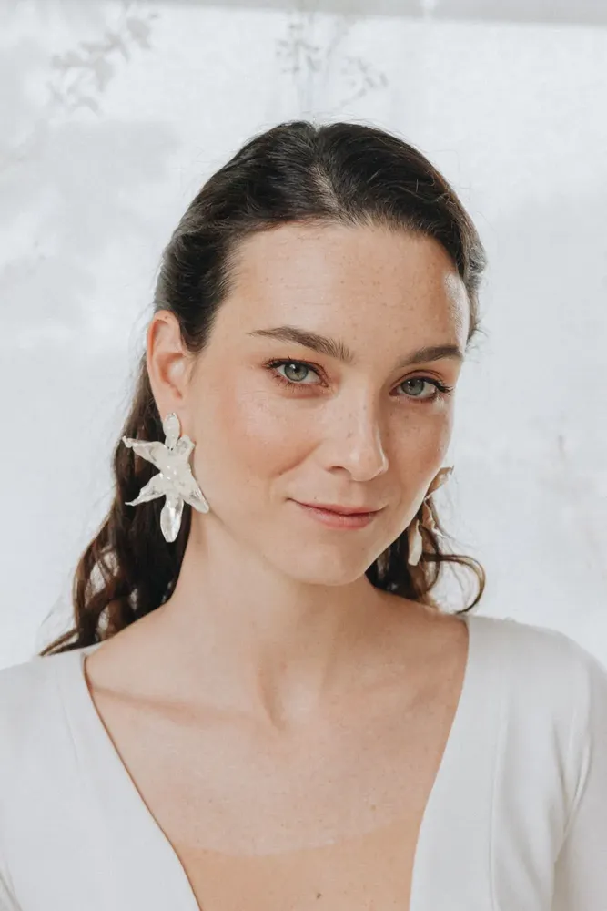 Jewelry - Orchid Petals Earrings - CÂPÂ JEWELRY