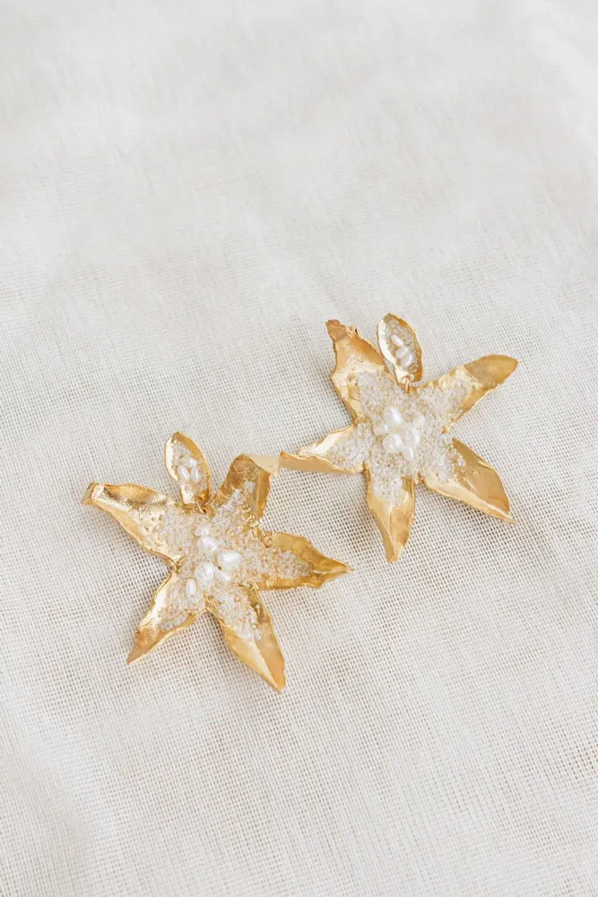 Jewelry - Orchid Petals Earrings - CÂPÂ JEWELRY