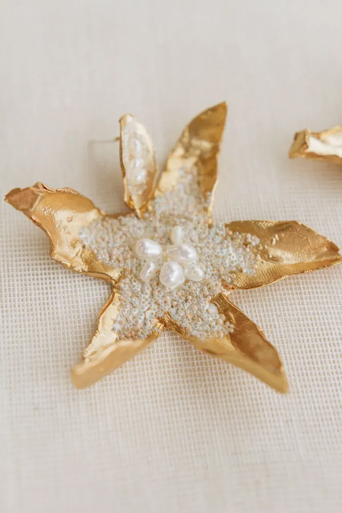 Jewelry - Orchid Petals Earrings - CÂPÂ JEWELRY