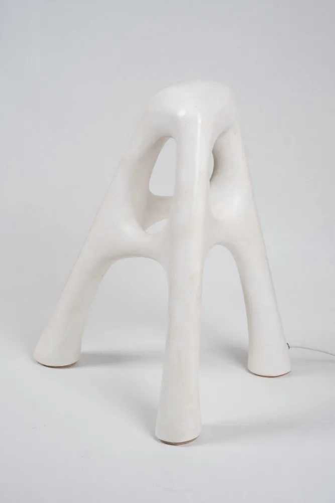 Unique pieces - Duo White Noise Lamps - CLEMENCE MARS & THOMAS LELOUCH