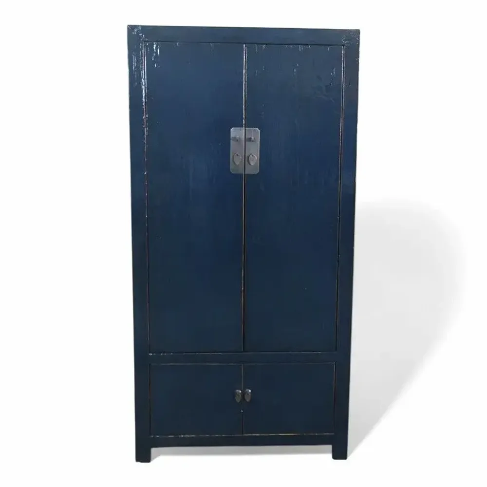 Wardrobe - Old and unique lacquered high cabinet - PAGODA INTERNATIONAL