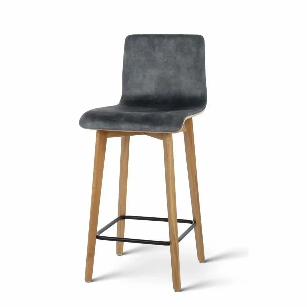 Stools - LUKA SW natural oak Barstool - DELTA