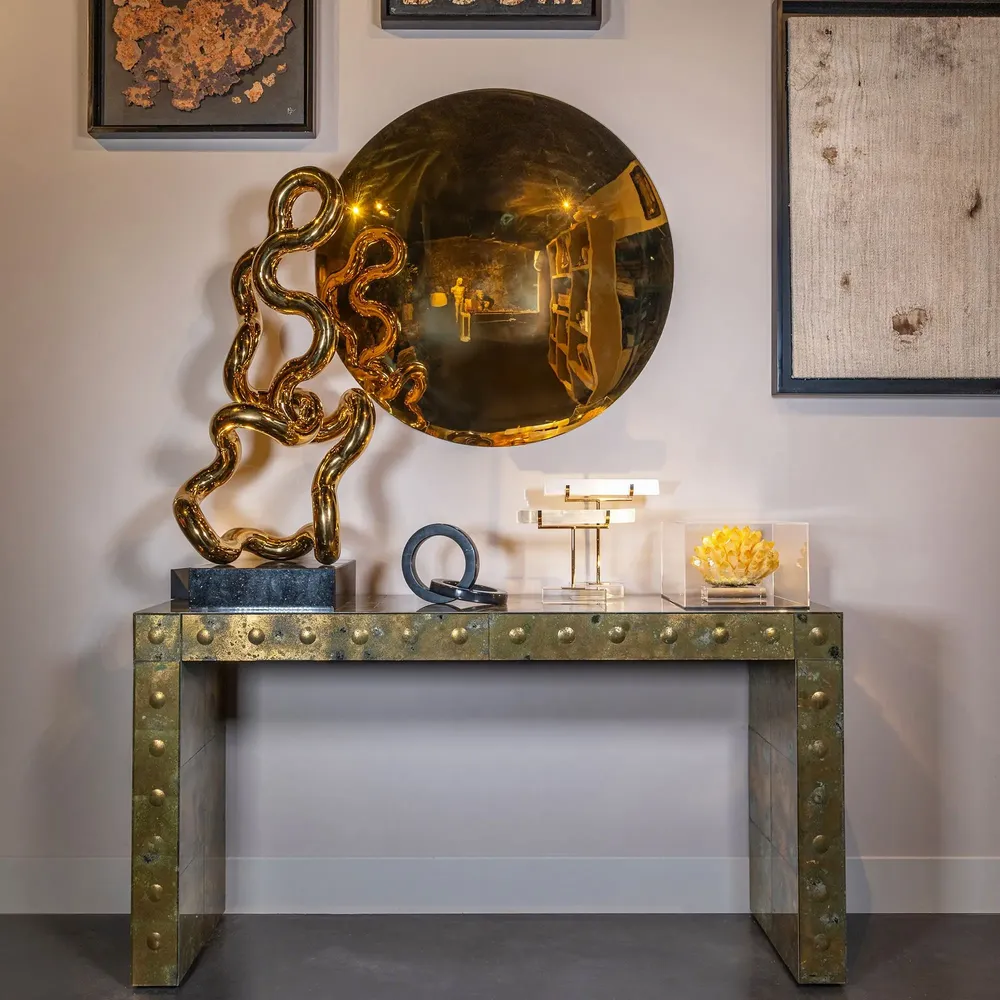 Consoles - Mobilier miroir doré - ATELIERS DAVOY