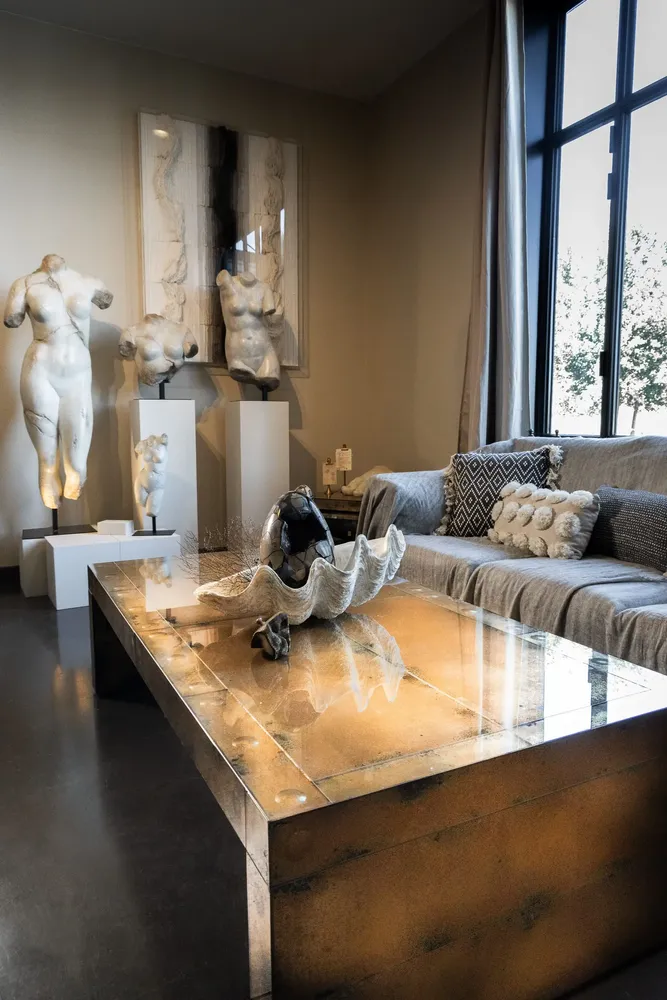 Consoles - Mobilier miroir doré - ATELIERS DAVOY