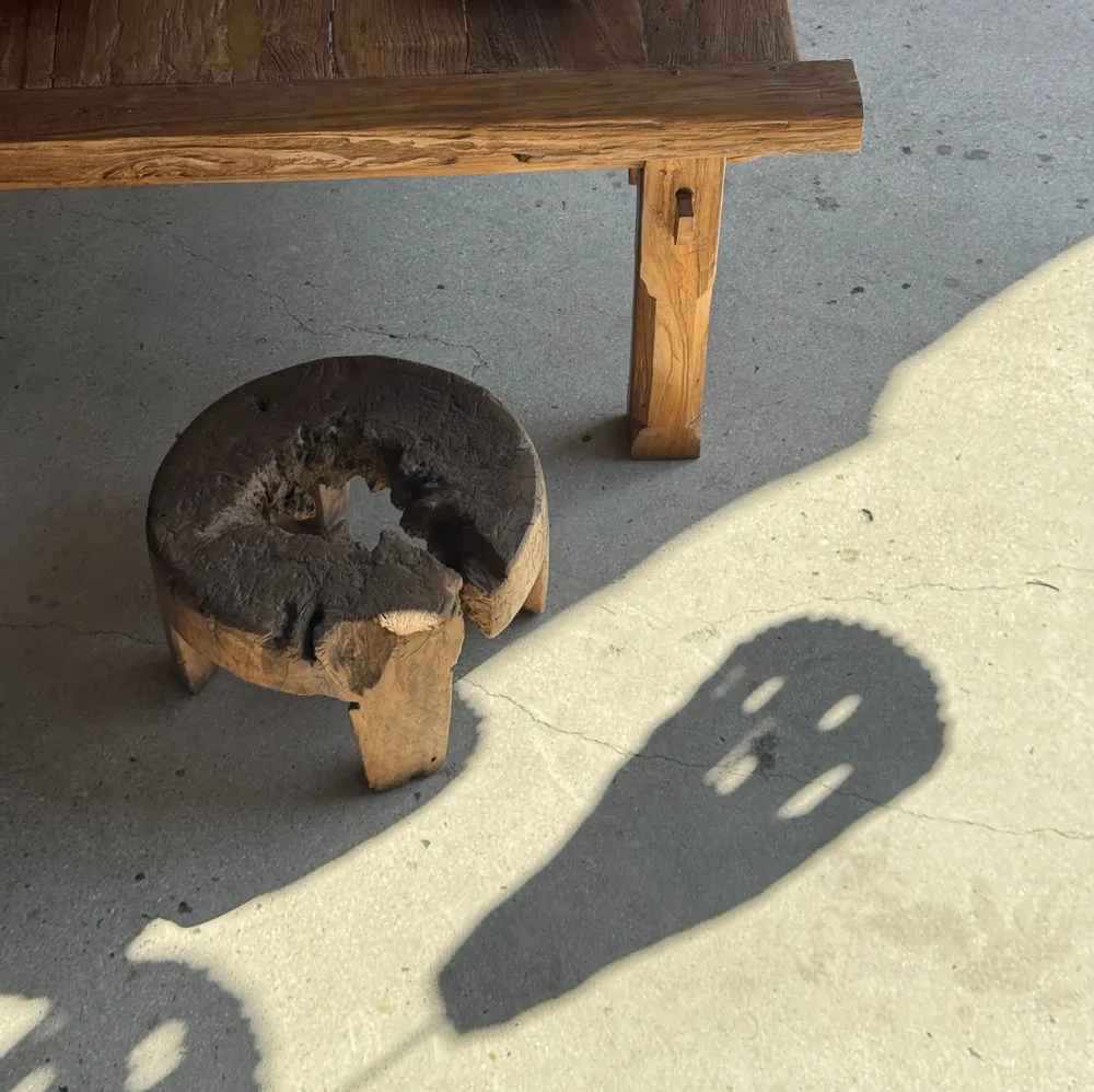 Abat-jours - Suspension ou abat-jour en teck naturel organique ajouré tubulaire - OFFICE OBJETS