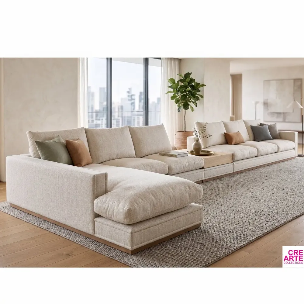 Canapés - Special Byron | Canapé d'angle sur mesure avec chaise longue - CREARTE COLLECTIONS