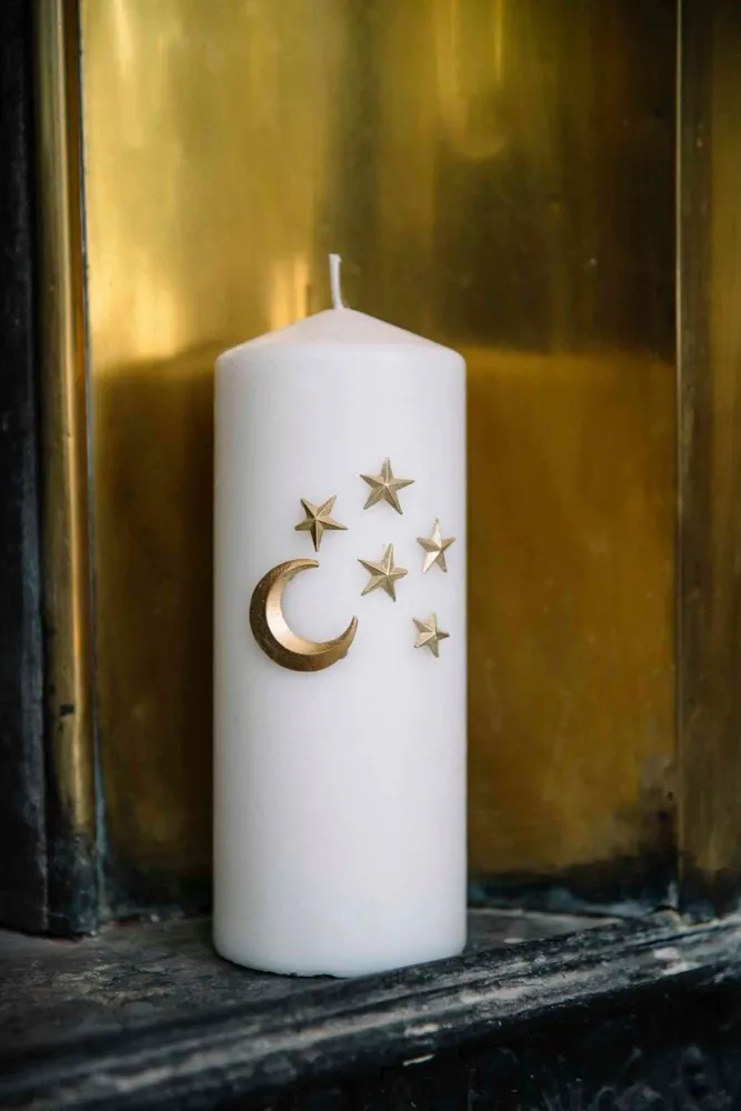 Objets de décoration - Bijou de bougie Moon & Stars - BONCOEURS
