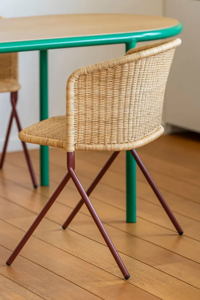Armchairs - Kakī armchair  oxide red frame  indoor & outdoor | chairs - FEELGOOD DESIGNS