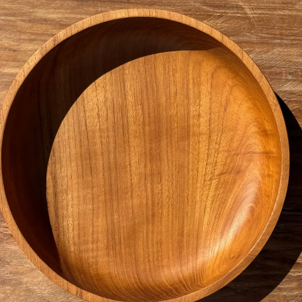 Bowls - Monoxyl teak bowl, bowl or presentation dish D25 H5.5 - OFFICE OBJETS